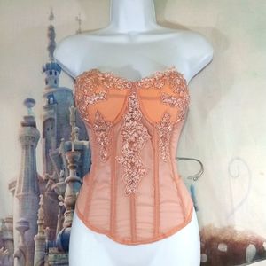 Alivila Y pink corset top